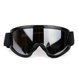 Окуляри для лижників, для велосипедистів і для мотоциклістів (МГ-1001-5) Чорний корпус, Дзеркальна лінза