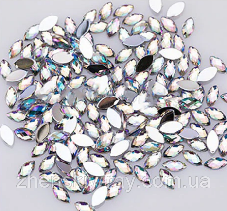 Набір стразиків "Капельки" для нігтів у контейнері