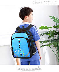 Рюкзак Music блакитний Senkey&Style світиться в темряві