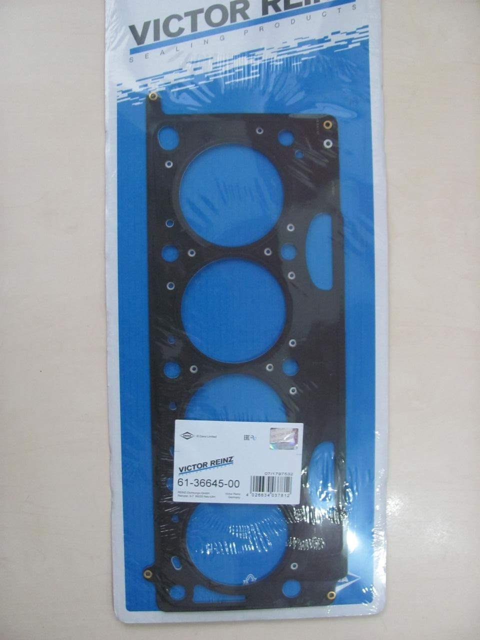 Прокладка ГБЦ Renault Trafic | Opel Vivaro | 1.9 dCi | 1.35 mm | VICTOR REINZ, фото 1
