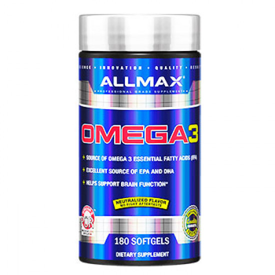 Omega 3 AllMax Nutrition, 180 капсул