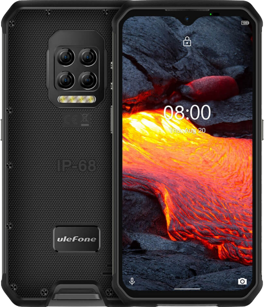 Ulefone Armor 9E Black, 8/128 Gb, NFC, IP69K, 6600 мАч, Дисплей 6.3", Захищений смартфон Ulefone Armor 9e