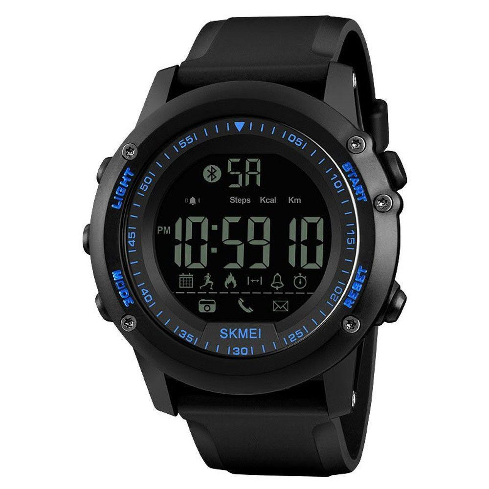 Skmei 1321 DYNAMIC Чорні чоловічі спортивні смарт годинник