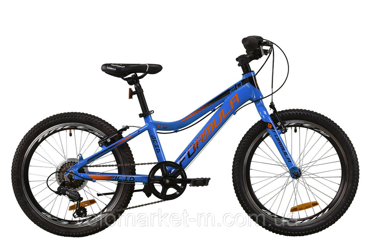 Велосипед 20" Formula ACID 2020 сине-черно-оранжевый