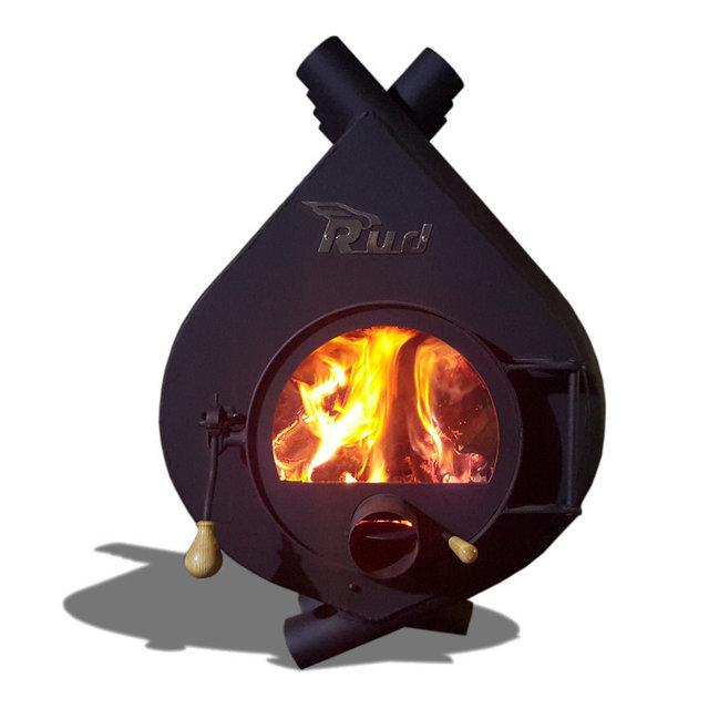 Піч Rud Pyrotron Кантрі тип 03 чорна зі склом