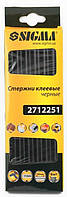 Клейові стрижні Sigma 11 мм, 200 мм, чорні 6 шт. (2712251)
