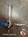 Флоуметр з витратоміром (зволожувач кисню), під з'єднання DIN, фото 6