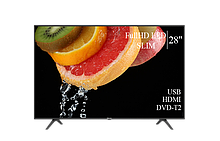 Сучасний Телевізор Hisense 28" FullHD T2 USB Гарантія 1 РІК!(1920×1080)