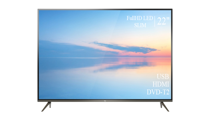 Сучасний Телевізор TCL 22" FullHD T2 USB Гарантія 1 РІК!(1080р)