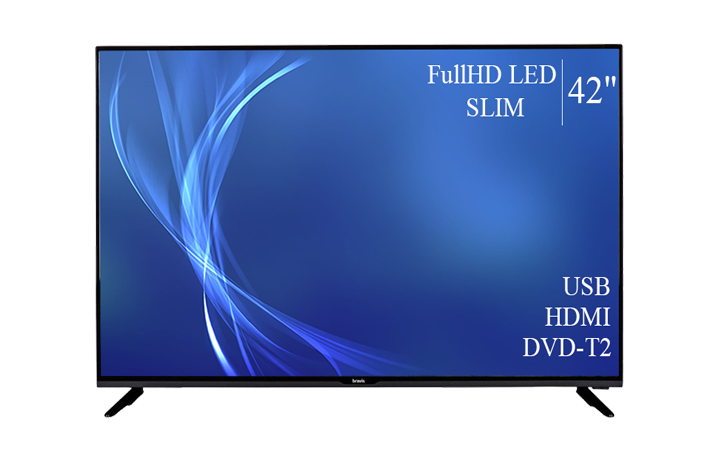 Сучасний Телевізор Bravis 42" FullHD T2 USB Гарантія 1 РІК!