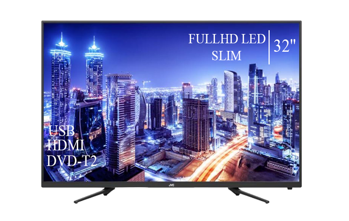 Сучасний Телевізор JVC 32" FullHD DVB-T2 USB Гарантія 1 РІК!