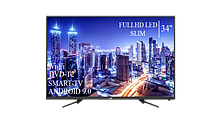 Сучасний Телевізор JVC 34"Smart-TV FullHD T2 USB Гарантія 1 РІК Android 9.0