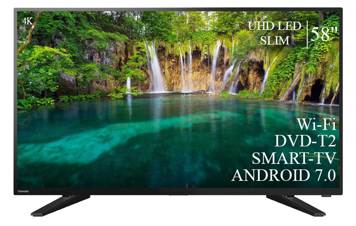 Сучасний Телевізор Toshiba 58" Smart-TV ULTRA HD T2 USB Гарантія 1 РІК