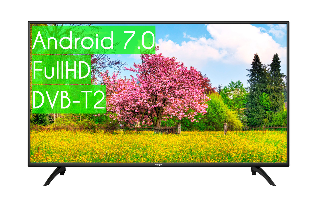Сучасний Телевізор Ergo 45" SmartTV (Android 7.0) + FullHD ГАРАНТІЯ!