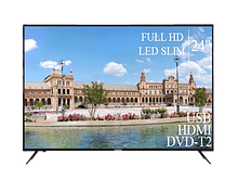Сучасний Телевізор Liberton 24" FullHD+DVB-T2+USB