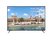 Сучасний Телевізор Liberton 28" FullHD+DVB-T2+USB
