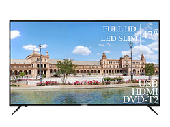 Сучасний Телевізор Liberton 42" FullHD+DVB-T2+USB