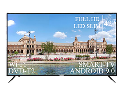 Сучасний Телевізор Liberton 42" Smart-TV+Full HD DVB-T2+USB Android 13.0