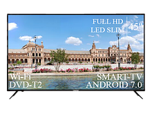 Сучасний Телевізор Liberton 45" Smart-TV+Full HD DVB-T2+USB Android 7.0