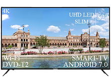 Сучасний Телевізор Liberton 52" Smart-TV+DVB-T2+USB Android 7.0 АДАПТИВНИЙ 4К+UHD