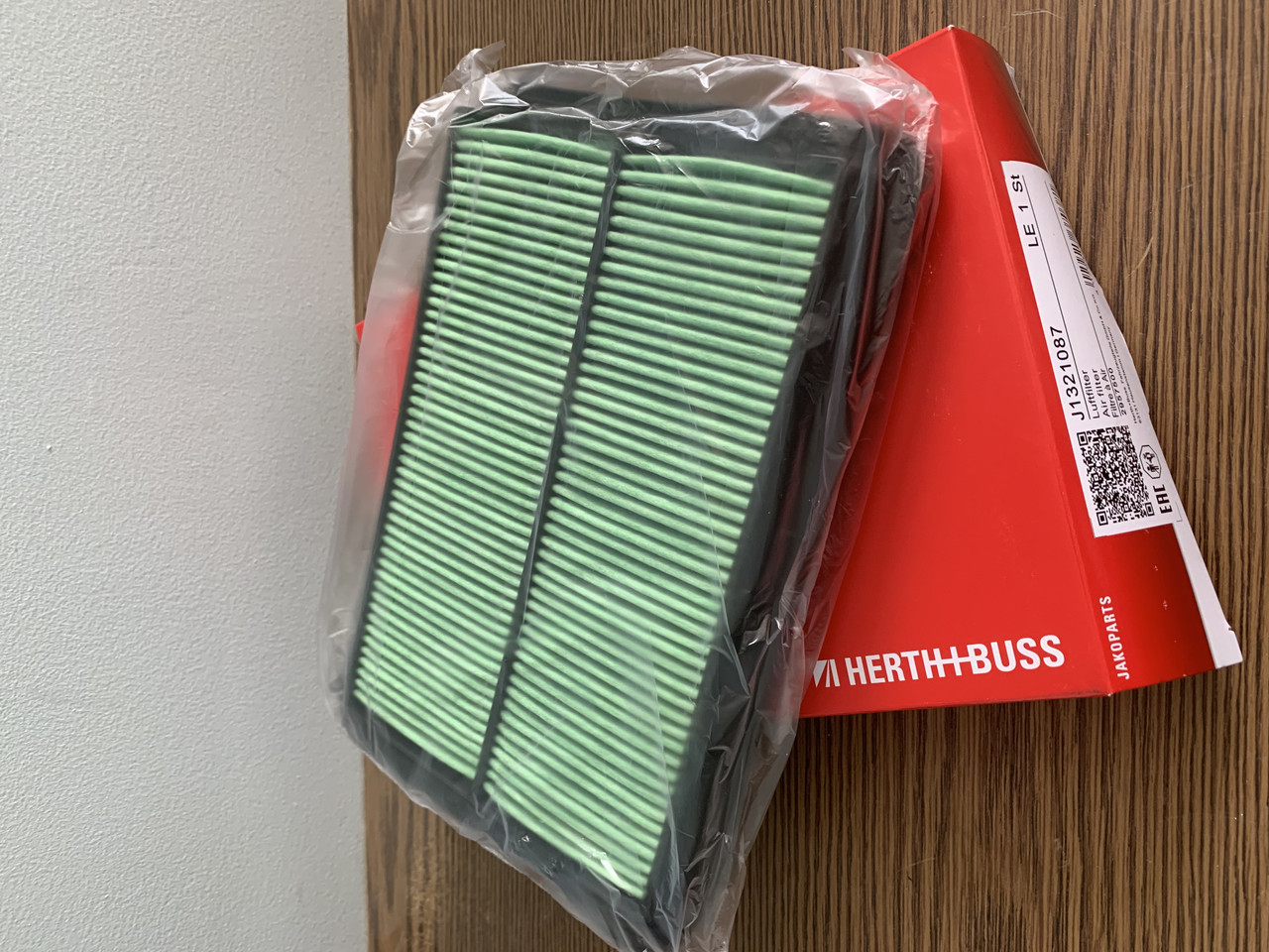 Фільтр повітряний HERTH+BUSS J1321087 Ікс-Треіл, Кашкай 16546-4BC1A