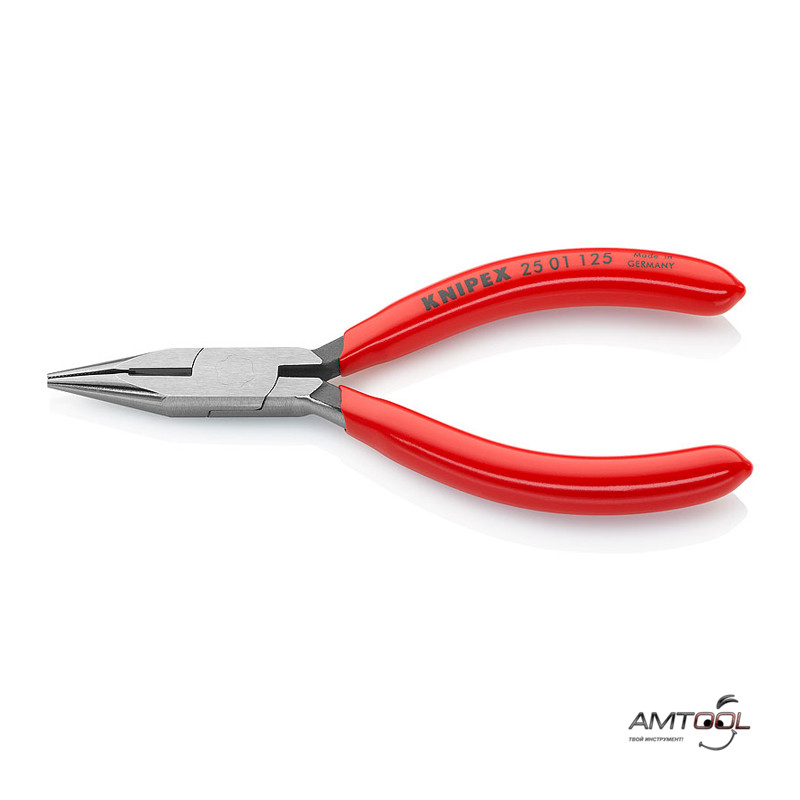 Плоскі круглогубці з ріжучими крайками 160 мм - Knipex 25 01 160