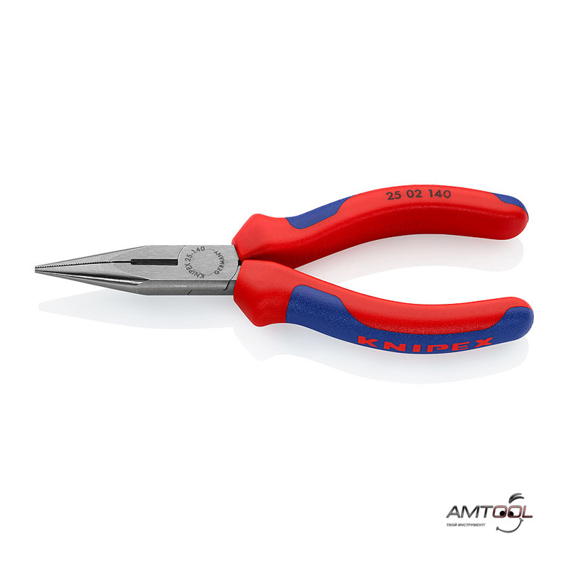 Плоскі круглогубці з ріжучими крайками 160 мм - Knipex 25 01 160