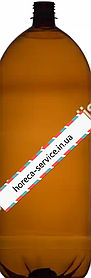 Пляшка ПЕТ з вузьким горлом з кришкою коричнева 3 л. 80 шт.