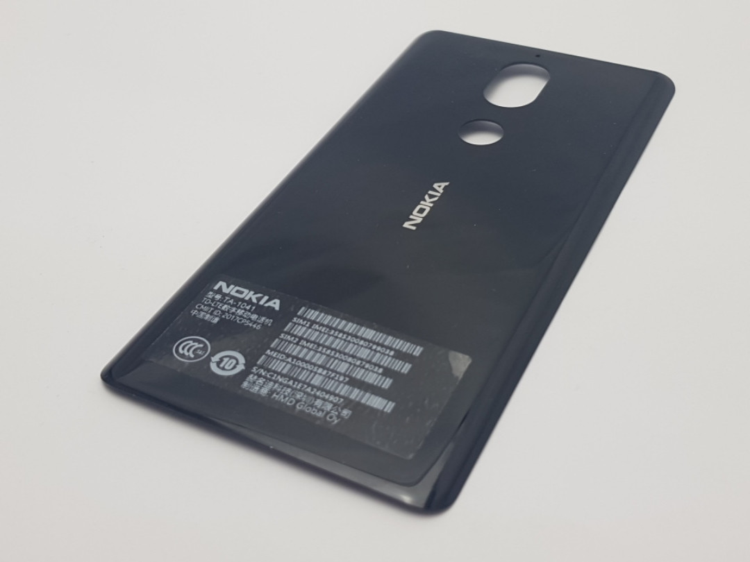 Кришка nokia 7 (ta-1041) чорна сервісний оригінал з розборки