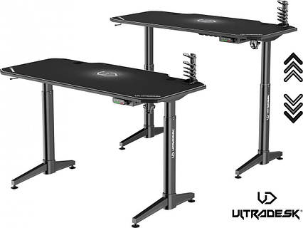 Геймерський ігровий стіл Ultradesk Level (UDESK-LVA-WT)