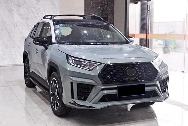 Обвіс Toyota Rav4 XA50 (2019+) тюнінг бампер і дифузор, фото 1