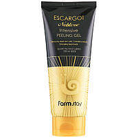 Пілінг-гель для обличчя з муцином королівського равлика Farmstay Escargot Noblesse Intensive Peeling Gel 180мл, фото 3