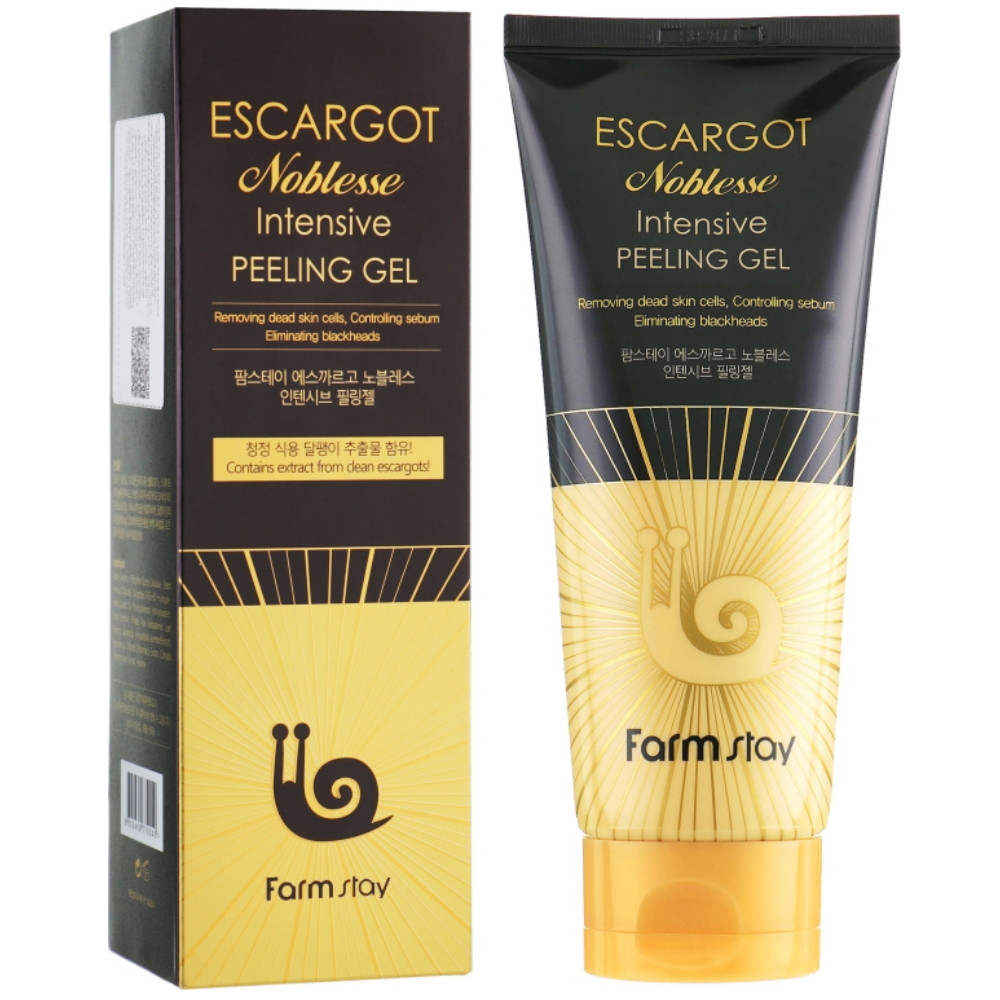 Пілінг-гель для обличчя з муцином королівського равлика Farmstay Escargot Noblesse Intensive Peeling Gel 180мл