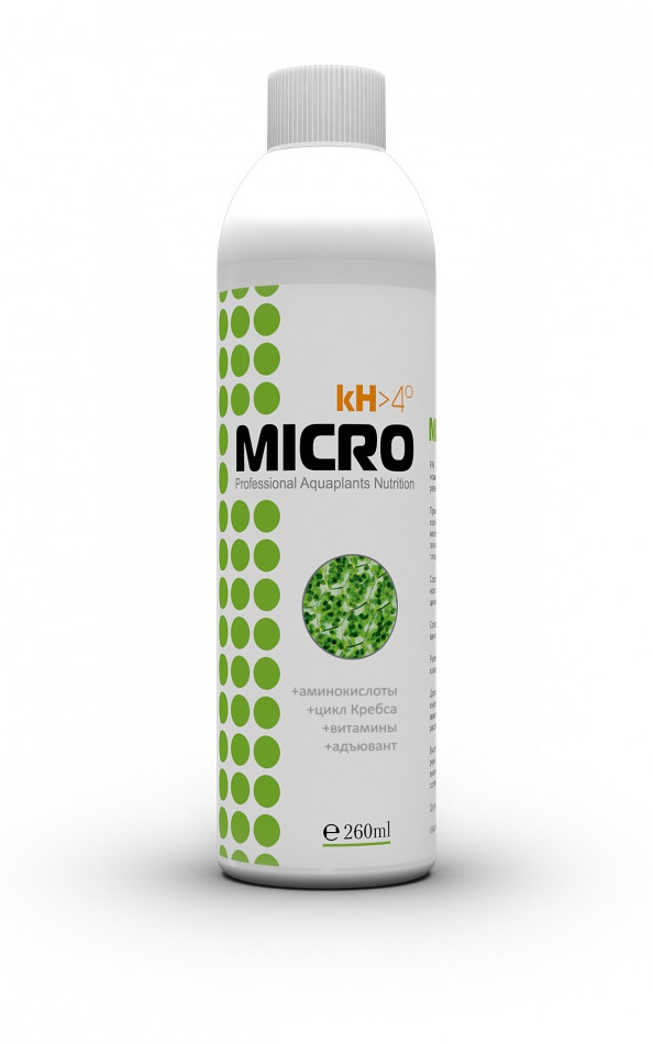 Добриво для акваріумних рослин PAN Micro кН > 4 260 ml, 8600 л.