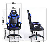 Ігрове крісло Extreme BLACK спортивний стілець Крісло спортивне Крісло спортивне геймерське з 2подушками, фото 2