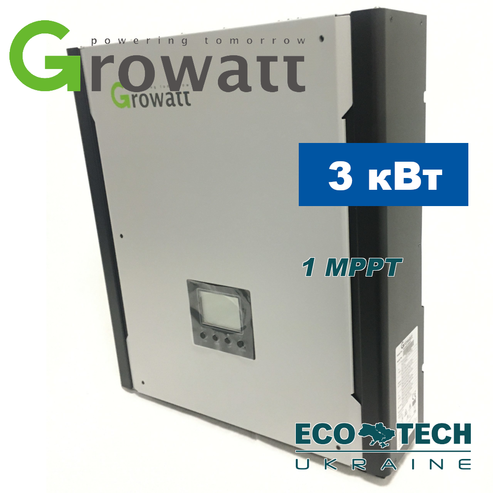 GROWATT 3000 HY гибридный солнечный инвертор (3 кВт; 1 фаза; 1 MPPT