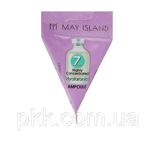 Сыворотка ампульная для лица May Island 7 Days Hyaluronic Ampoule увлажняющая 3 гр - фото 1 - id-p1329487746