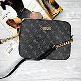 Жіноча стильна сумка на плече Guess (4425) grey, фото 5