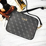 Жіноча стильна сумка на плече Guess (4425) grey, фото 3