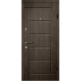 Двері металеві вхідні для квартири Магда Квартира 116/2 венге темний/сосна прованс