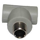 Трійник ППР ВП·НР*ВП 25*1/2*25 (Чехія), фото 2