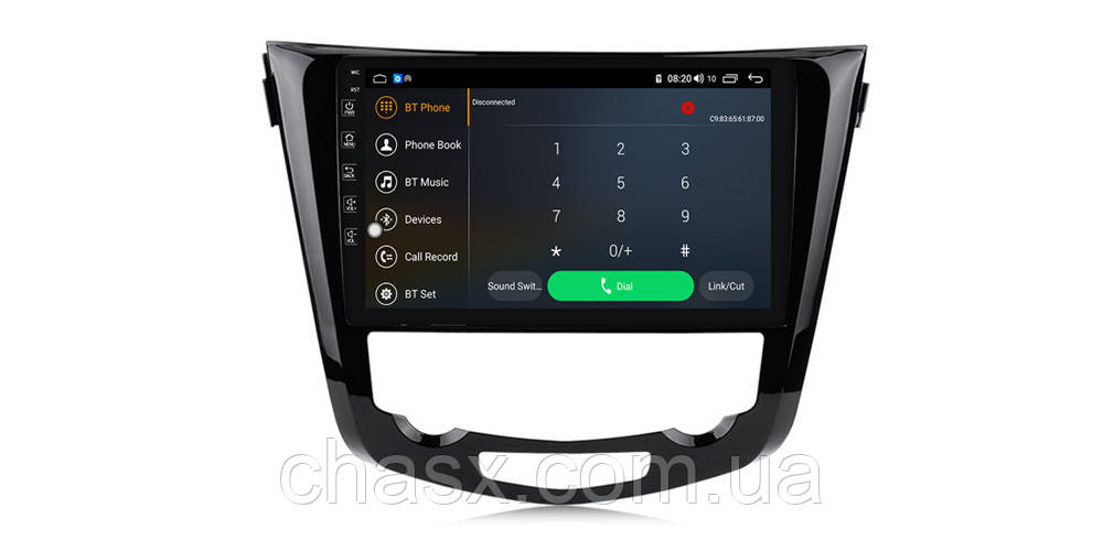 Штатна магнітола Torssen Nissan Xtrail/Qashqai 2013+ climate F10332 4G Carplay