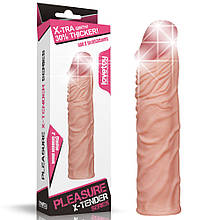 Подовжуюча насадка на член Pleasure X-Tender Penis Sleeve Add 2" Flesh