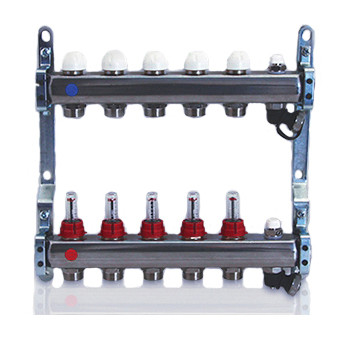 Колекторна система з нержавіючої сталі в зборі 1В-В х 4 * 3/4х18 з витратомірами