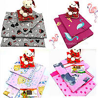 Дитяче постільна білизна в ліжечко 110х140 для дівчаток різні забарвлення