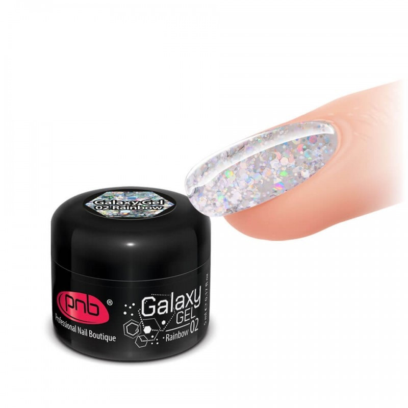Гель для нігтів PNB Galaxy Gel Rainbow 02, 5 мл