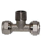 Трійник 20х3/4 із зовнішньою різзю х20 (1608N200520), TIEMME (Італія), фото 3