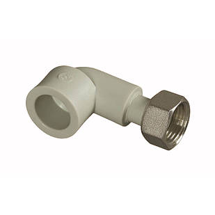 Коліно ППР з накидною гайкою ВПхВР d20 х 1/2 (Чехія)