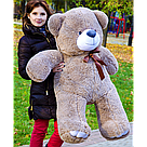 Плюшеві ведмеді: Плюшеве ведмежа 1,4 метра (140 см), Капучино, фото 2