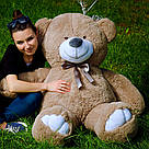 Плюшеві ведмеді: Плюшеве ведмежа 1,4 метра (140 см), Капучино, фото 3